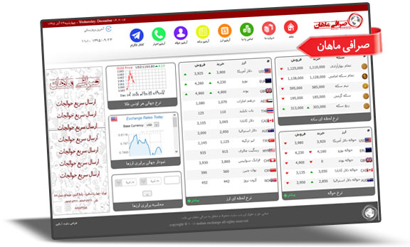 طراحی سایت صرافی ماهان